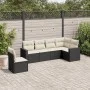 6-piece garden sofa set and black synthetic rattan cushions by , Modular outdoor sofas - Ref: Foro24-3251363, Price: 372,21 €...