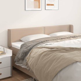 Cabecero de cuero sintético color capuchino 183x16x78/88 cm