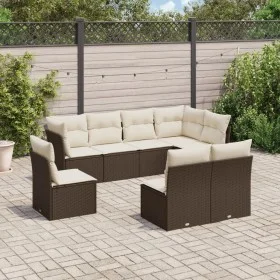8-piece garden sofa set and brown synthetic rattan cushions by , Garden sets - Ref: Foro24-3217763, Price: 530,92 €, Discount: %