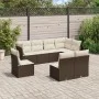 Set sofás de jardín 8 piezas y cojines ratán sintético marrón de , Conjuntos de jardín - Ref: Foro24-3217763, Precio: 531,14 ...