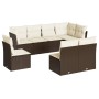 8-piece garden sofa set and brown synthetic rattan cushions by , Garden sets - Ref: Foro24-3217763, Price: 503,65 €, Discount: %