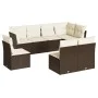 Set sofás de jardín 8 piezas y cojines ratán sintético marrón de , Conjuntos de jardín - Ref: Foro24-3217763, Precio: 531,14 ...