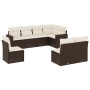8-piece garden sofa set and brown synthetic rattan cushions by , Modular outdoor sofas - Ref: Foro24-3251410, Price: 520,51 €...