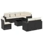 8-piece garden sofa set and black synthetic rattan cushions by , Modular outdoor sofas - Ref: Foro24-3251583, Price: 560,46 €...