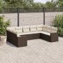 9-piece garden sofa set and brown synthetic rattan cushions by , Modular outdoor sofas - Ref: Foro24-3251740, Price: 620,89 €...