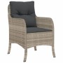 Garden dining set 7 pieces and light gray synthetic rattan cushions by , Garden sets - Ref: Foro24-3211890, Price: 740,74 €, ...