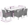 7-piece garden dining set with beige synthetic rattan cushions by , Garden sets - Ref: Foro24-3211886, Price: 819,84 €, Disco...
