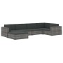 Sectional Footstool with Cushion 1 Pcs Gray Synthetic Rattan by vidaXL, Modular outdoor sofas - Ref: Foro24-46803, Price: 73,...
