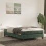 Cama box spring con colchón terciopelo verde oscuro 120x190 cm de , Camas y somieres - Ref: Foro24-3269680, Precio: 338,06 €,...
