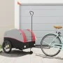 Black and red iron bicycle trailer 45 kg by , Bicycle trailers - Ref: Foro24-94153, Price: 101,72 €, Discount: %