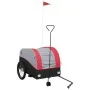 Black and red iron bicycle trailer 45 kg by , Bicycle trailers - Ref: Foro24-94153, Price: 101,72 €, Discount: %