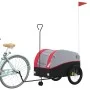 Black and red iron bicycle trailer 45 kg by , Bicycle trailers - Ref: Foro24-94153, Price: 101,72 €, Discount: %