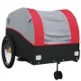 Black and red iron bicycle trailer 45 kg by , Bicycle trailers - Ref: Foro24-94153, Price: 101,72 €, Discount: %