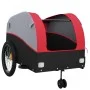 Black and red iron bicycle trailer 45 kg by , Bicycle trailers - Ref: Foro24-94153, Price: 101,72 €, Discount: %