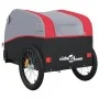 Black and red iron bicycle trailer 45 kg by , Bicycle trailers - Ref: Foro24-94153, Price: 101,72 €, Discount: %