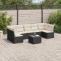 8-teiliges Gartensofa-Set und schwarze synthetische Rattankissen von , Gartensets - Ref: Foro24-3249275, Preis: 452,43 €, Rab...
