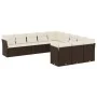 Garden sofa set 11 pieces with brown synthetic rattan cushions by , Garden sets - Ref: Foro24-3218413, Price: 717,58 €, Disco...
