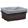 Stapelbares Korbset 3-teilig aus naturbrauner Weide von vidaXL, Aufbewahrungskörbe - Ref: Foro24-286977, Preis: 40,04 €, Raba...