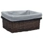 Stapelbares Korbset 3-teilig aus naturbrauner Weide von vidaXL, Aufbewahrungskörbe - Ref: Foro24-286977, Preis: 39,28 €, Raba...