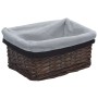 Stapelbares Korbset 3-teilig aus naturbrauner Weide von vidaXL, Aufbewahrungskörbe - Ref: Foro24-286977, Preis: 40,04 €, Raba...