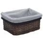 Stapelbares Korbset 3-teilig aus naturbrauner Weide von vidaXL, Aufbewahrungskörbe - Ref: Foro24-286977, Preis: 39,28 €, Raba...