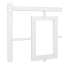 Metal bed frame with headboard and white footboard 180x200 cm by , Beds and slatted bases - Ref: Foro24-374312, Price: 146,01...