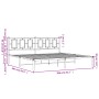 Bettgestell aus weißem Metall mit Kopfteil 200x200 cm von , Betten und Lattenroste - Ref: Foro24-374297, Preis: 124,12 €, Rab...