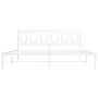 Metallbettgestell mit weißem Kopfteil 183x213 cm von , Betten und Lattenroste - Ref: Foro24-374295, Preis: 120,82 €, Rabatt: %