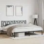 Estructura de cama con cabecero metal negro 200x200 cm de , Camas y somieres - Ref: Foro24-374248, Precio: 128,22 €, Descuent...