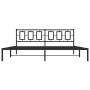 Estructura de cama con cabecero metal negro 200x200 cm de , Camas y somieres - Ref: Foro24-374248, Precio: 130,03 €, Descuent...