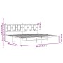 Estructura de cama con cabecero metal negro 200x200 cm de , Camas y somieres - Ref: Foro24-374248, Precio: 130,03 €, Descuent...