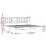 Estructura de cama con cabecero metal negro 200x200 cm de , Camas y somieres - Ref: Foro24-374248, Precio: 128,22 €, Descuent...