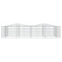 Galvanized iron arch shaped gabion flower bed 200x100x50 cm by , Pots and planters - Ref: Foro24-153550, Price: 63,45 €, Disc...