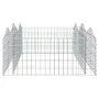 Arriate de gaviones forma arco hierro galvanizado 200x100x50 cm de , Maceteros y jardineras - Ref: Foro24-153550, Precio: 62,...