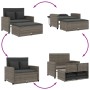 Gartensofa mit Kissen, 2-Sitzer, graues synthetisches Rattan von , Outdoor-Sofas - Ref: Foro24-365134, Preis: 266,10 €, Rabat...