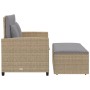 2-seater garden sofa with cushions, beige synthetic rattan by , Outdoor sofas - Ref: Foro24-365136, Price: 256,53 €, Discount: %