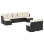 8-piece garden sofa set and black synthetic rattan cushions by , Garden sets - Ref: Foro24-3250105, Price: 496,09 €, Discount: %