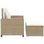Garden sofa with cushions 2 seater rattan and beige acacia wood by , Outdoor sofas - Ref: Foro24-365143, Price: 323,87 €, Dis...