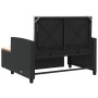 Garden sofa with cushions 2 seater rattan and black acacia wood by , Outdoor sofas - Ref: Foro24-365141, Price: 242,73 €, Dis...