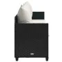 Tumbona con cojines ratán sintético negro de , Tumbonas - Ref: Foro24-368344, Precio: 219,69 €, Descuento: %