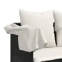 Tumbona con cojines ratán sintético negro de , Tumbonas - Ref: Foro24-368344, Precio: 219,69 €, Descuento: %