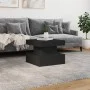 Coffee table with LED lights black 50x50x40 cm by , Coffee table - Ref: Foro24-839841, Price: 64,87 €, Discount: %