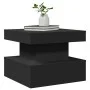 Coffee table with LED lights black 50x50x40 cm by , Coffee table - Ref: Foro24-839841, Price: 64,87 €, Discount: %
