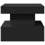 Coffee table with LED lights black 50x50x40 cm by , Coffee table - Ref: Foro24-839841, Price: 54,16 €, Discount: %