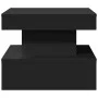 Coffee table with LED lights black 50x50x40 cm by , Coffee table - Ref: Foro24-839841, Price: 64,87 €, Discount: %