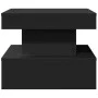 Coffee table with LED lights black 50x50x40 cm by , Coffee table - Ref: Foro24-839841, Price: 64,87 €, Discount: %