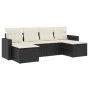 6-piece garden sofa set and black synthetic rattan cushions by , Modular outdoor sofas - Ref: Foro24-3251653, Price: 346,50 €...