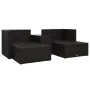 Set muebles de jardín 5 piezas y cojines ratán sintético marrón de vidaXL, Conjuntos de jardín - Ref: Foro24-47812, Precio: 3...