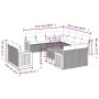 Gartensofa-Set 12-teilig mit schwarzen synthetischen Rattankissen von , Gartensets - Ref: Foro24-3260585, Preis: 843,44 €, Ra...
