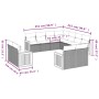 11-teiliges Gartensofa-Set und schwarze synthetische Rattankissen von , Gartensets - Ref: Foro24-3260579, Preis: 795,59 €, Ra...